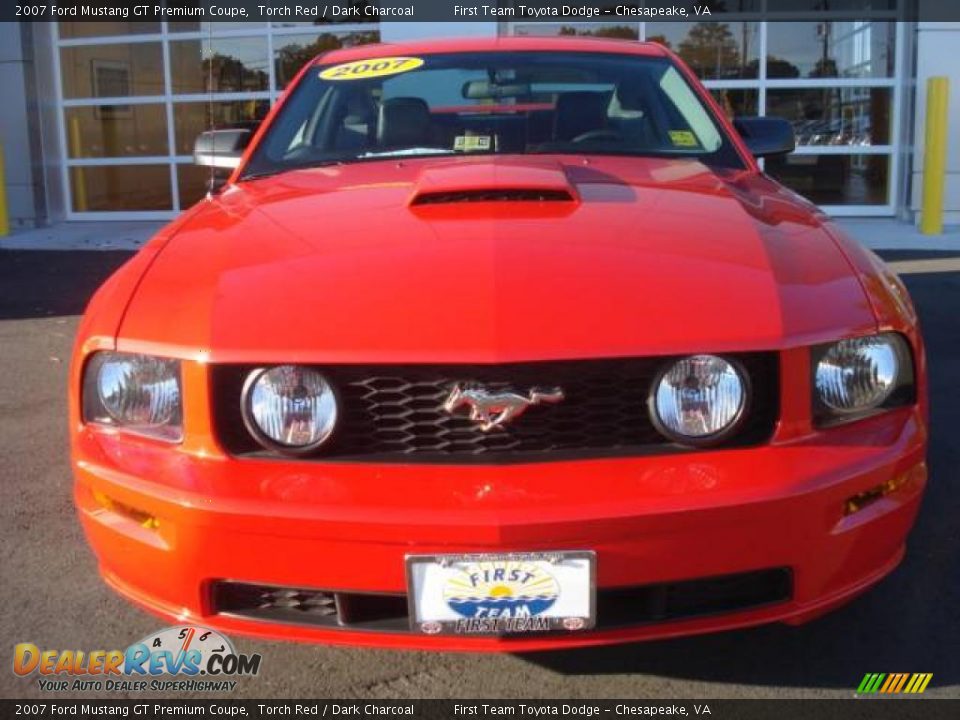2007 Ford Mustang GT Premium Coupe Torch Red / Dark Charcoal Photo #8