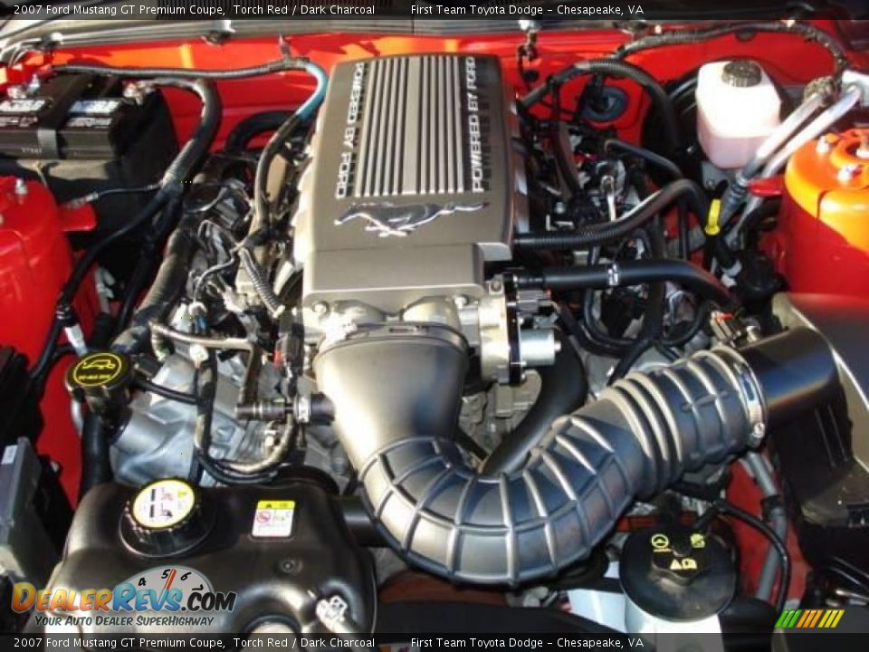 2007 Ford Mustang GT Premium Coupe Torch Red / Dark Charcoal Photo #22
