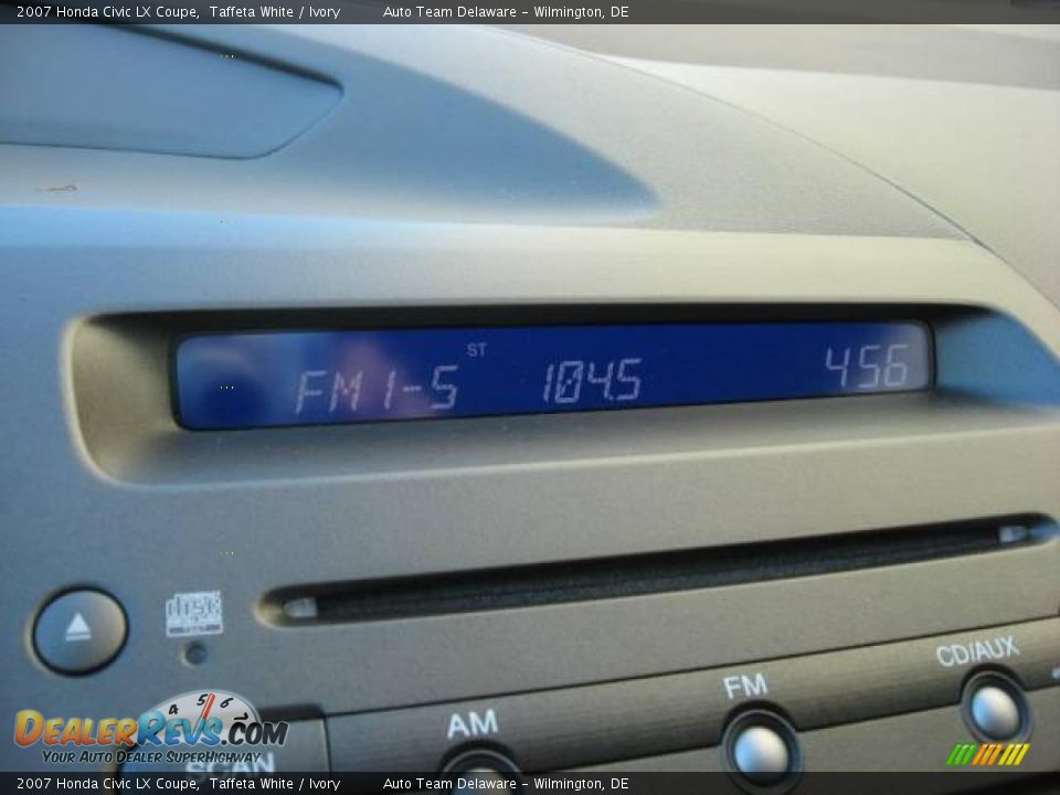 2007 Honda Civic LX Coupe Taffeta White / Ivory Photo #19