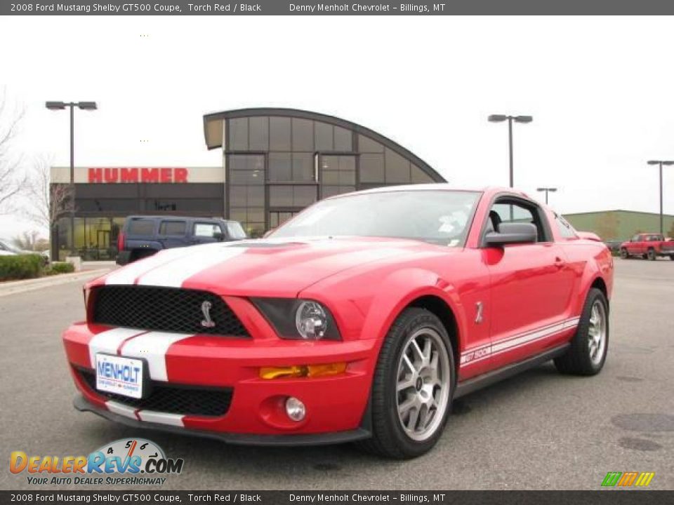2008 Ford Mustang Shelby GT500 Coupe Torch Red / Black Photo #2