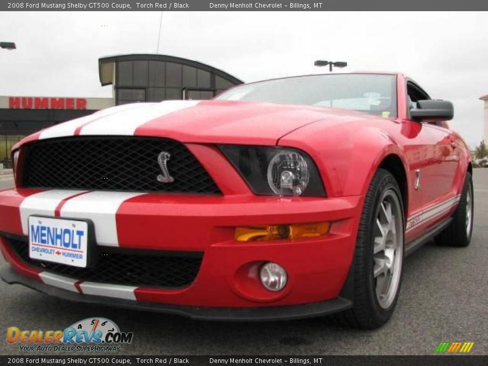 2008 Ford Mustang Shelby GT500 Coupe Torch Red / Black Photo #3