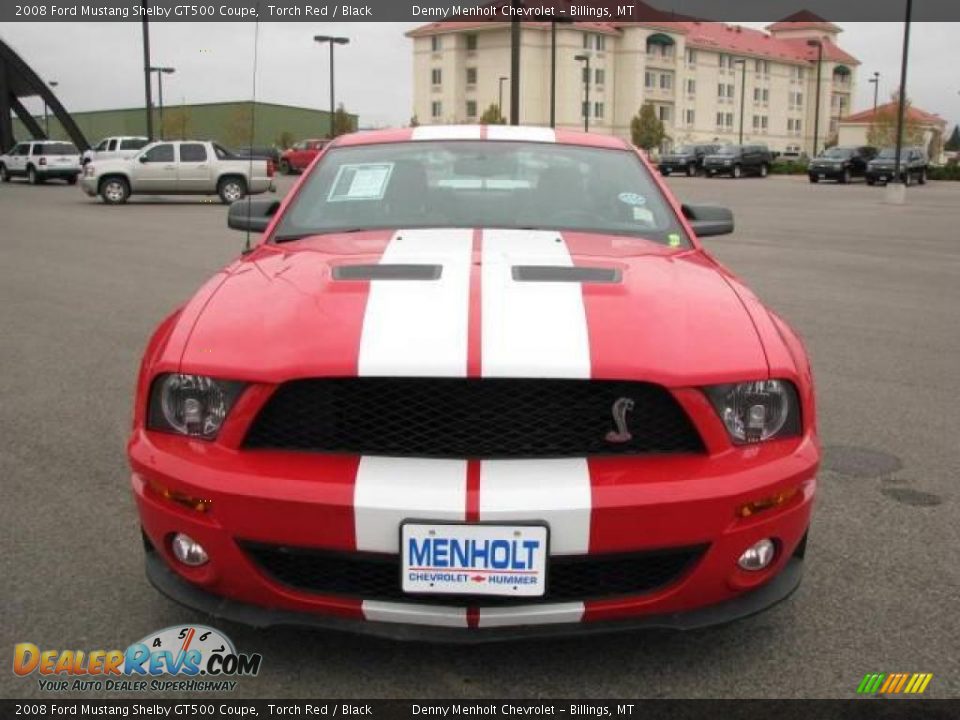 2008 Ford Mustang Shelby GT500 Coupe Torch Red / Black Photo #4
