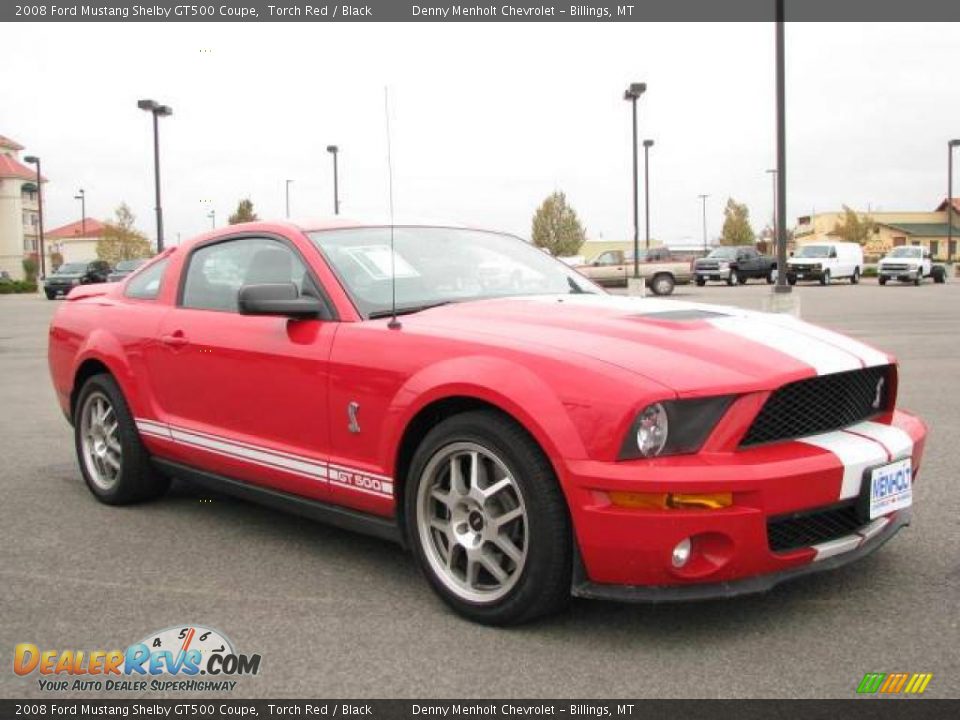 2008 Ford Mustang Shelby GT500 Coupe Torch Red / Black Photo #5