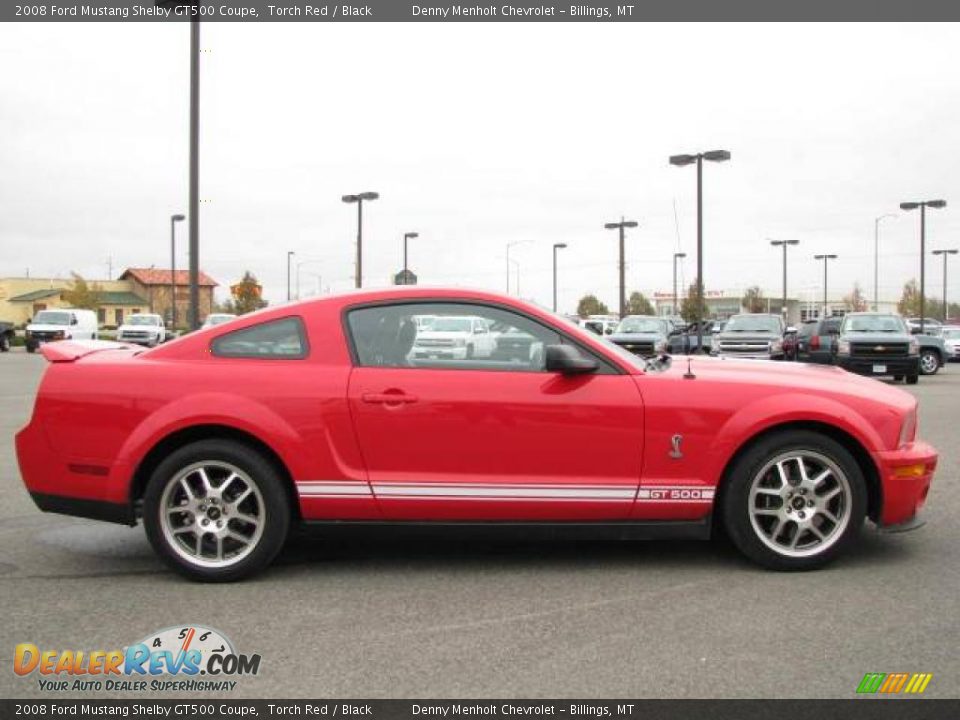 2008 Ford Mustang Shelby GT500 Coupe Torch Red / Black Photo #6