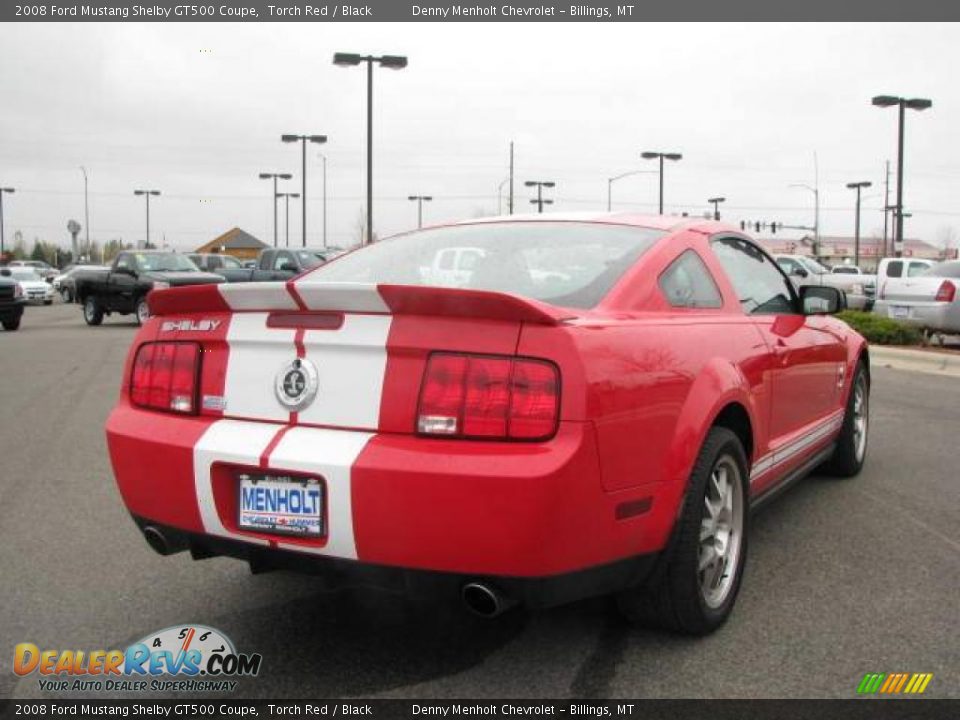 2008 Ford Mustang Shelby GT500 Coupe Torch Red / Black Photo #7