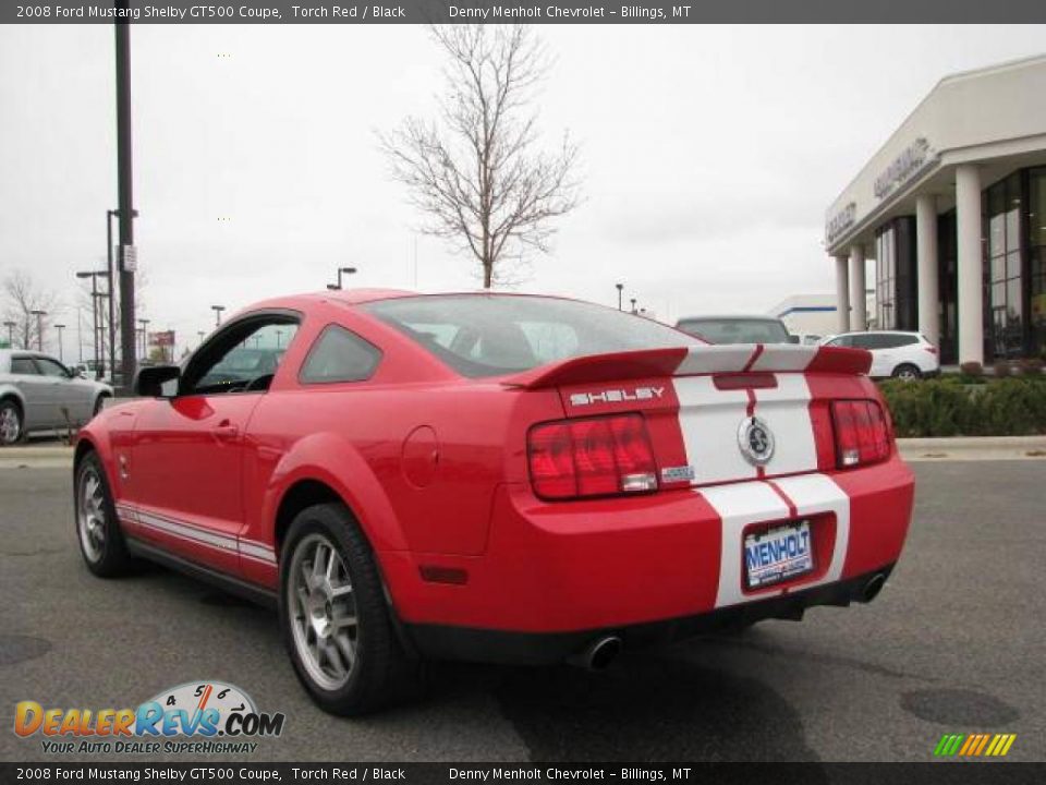 2008 Ford Mustang Shelby GT500 Coupe Torch Red / Black Photo #8
