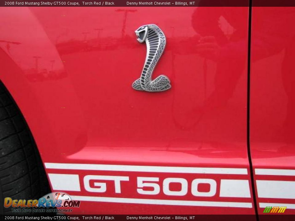 2008 Ford Mustang Shelby GT500 Coupe Torch Red / Black Photo #13
