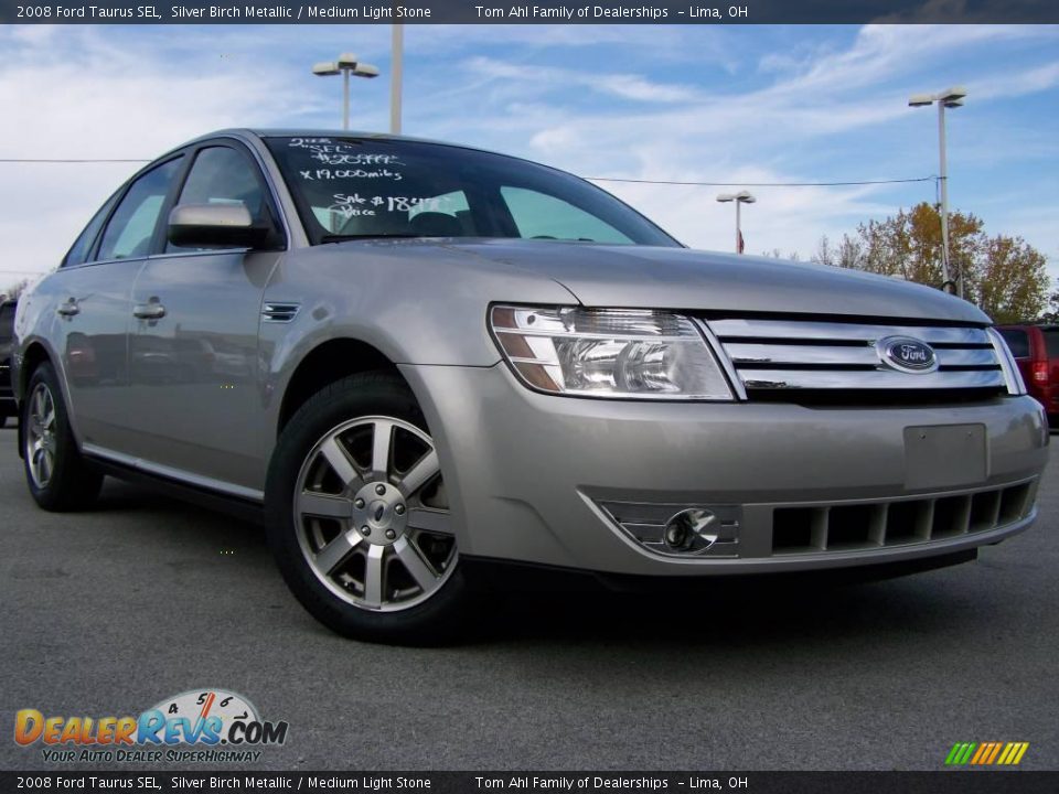 2008 Ford Taurus SEL Silver Birch Metallic / Medium Light Stone Photo #1
