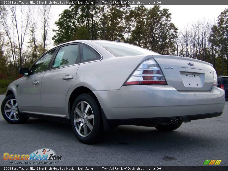 2008 Ford Taurus SEL Silver Birch Metallic / Medium Light Stone Photo #4