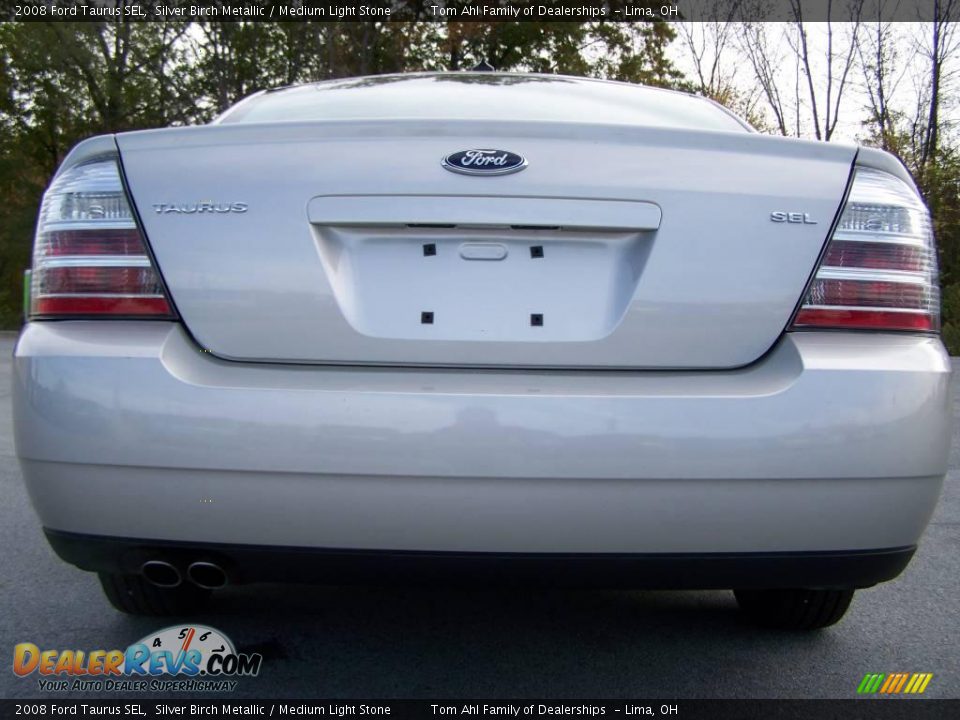 2008 Ford Taurus SEL Silver Birch Metallic / Medium Light Stone Photo #6
