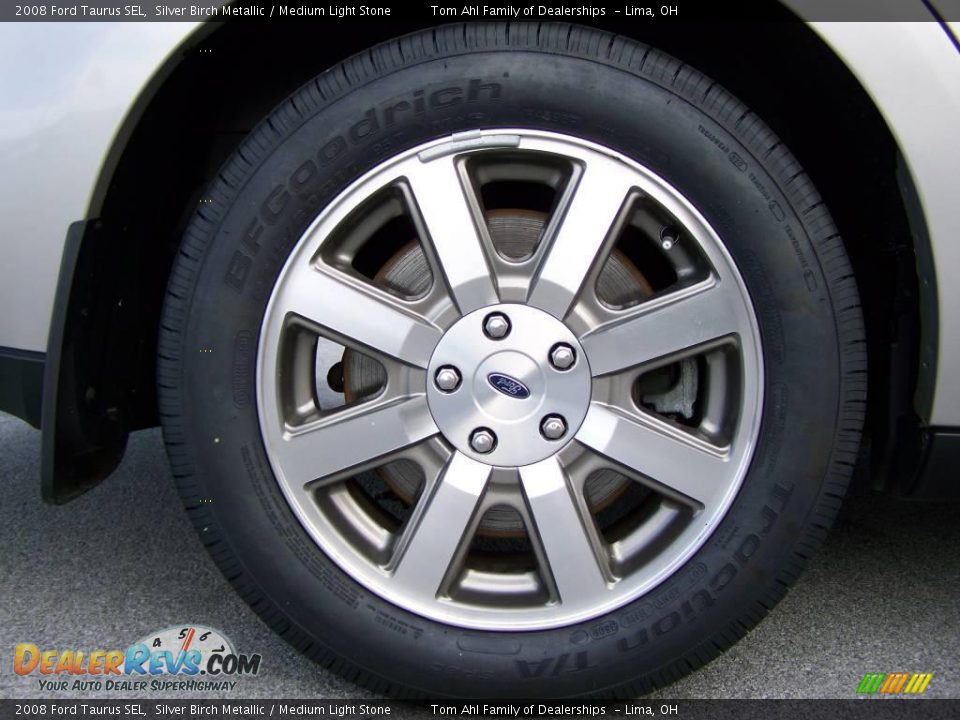 2008 Ford Taurus SEL Silver Birch Metallic / Medium Light Stone Photo #8
