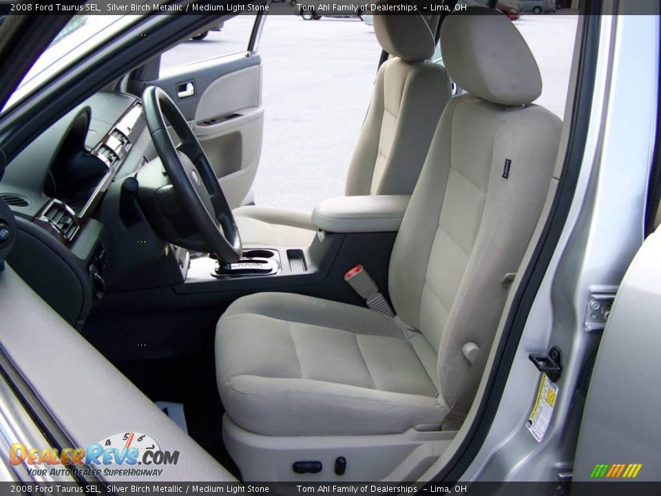 2008 Ford Taurus SEL Silver Birch Metallic / Medium Light Stone Photo #9