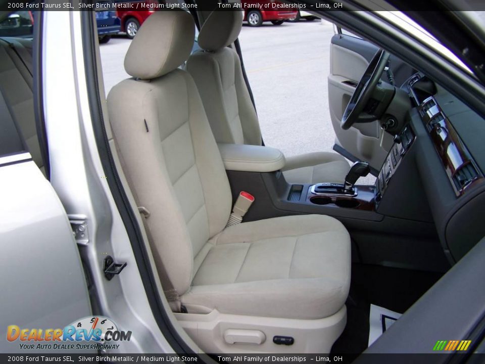 2008 Ford Taurus SEL Silver Birch Metallic / Medium Light Stone Photo #12
