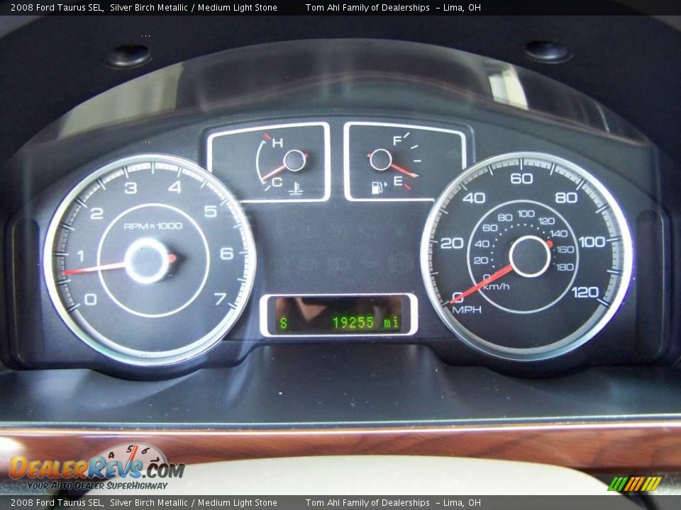 2008 Ford Taurus SEL Silver Birch Metallic / Medium Light Stone Photo #15