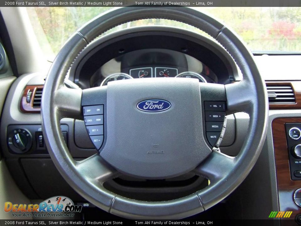 2008 Ford Taurus SEL Silver Birch Metallic / Medium Light Stone Photo #16