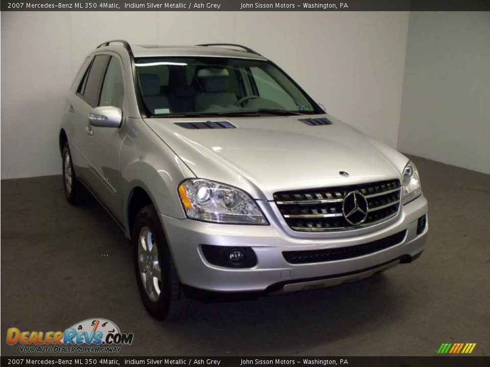 2007 Mercedes-Benz ML 350 4Matic Iridium Silver Metallic / Ash Grey Photo #1
