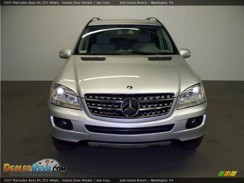 2007 Mercedes-Benz ML 350 4Matic Iridium Silver Metallic / Ash Grey Photo #2