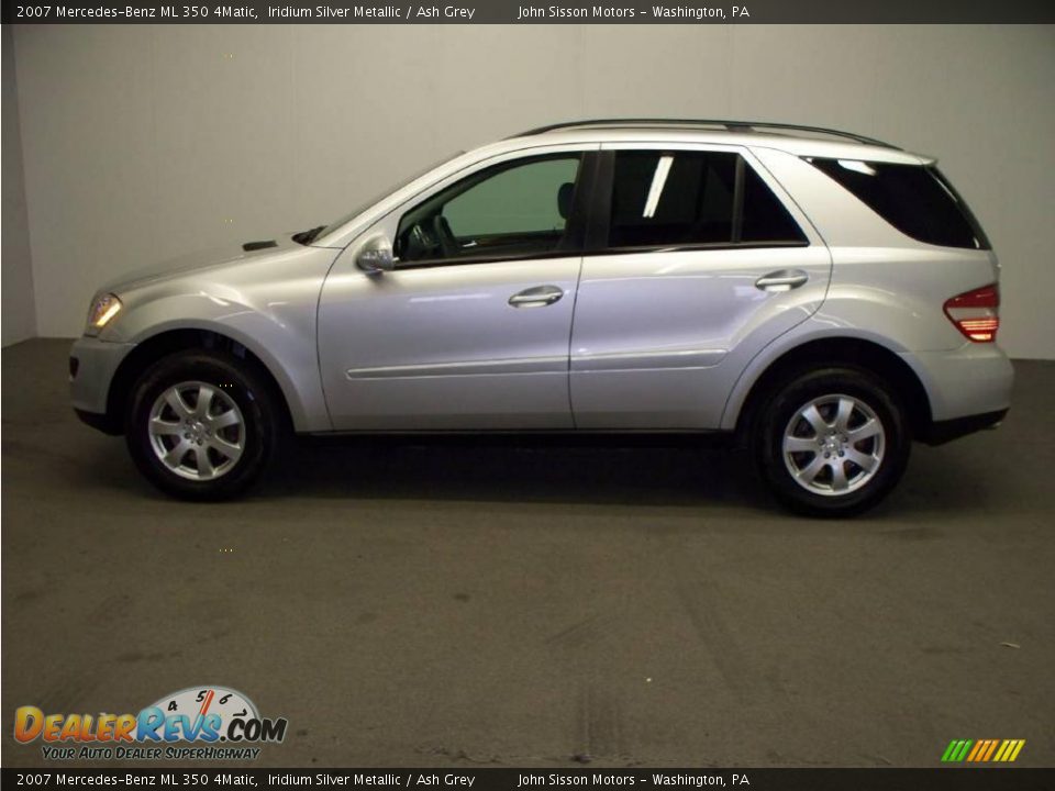 2007 Mercedes-Benz ML 350 4Matic Iridium Silver Metallic / Ash Grey Photo #6