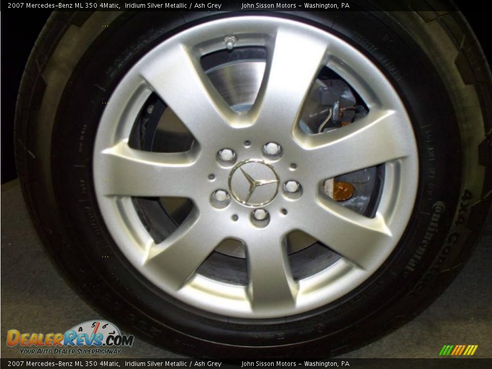 2007 Mercedes-Benz ML 350 4Matic Iridium Silver Metallic / Ash Grey Photo #7