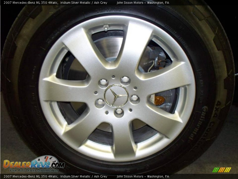 2007 Mercedes-Benz ML 350 4Matic Iridium Silver Metallic / Ash Grey Photo #8