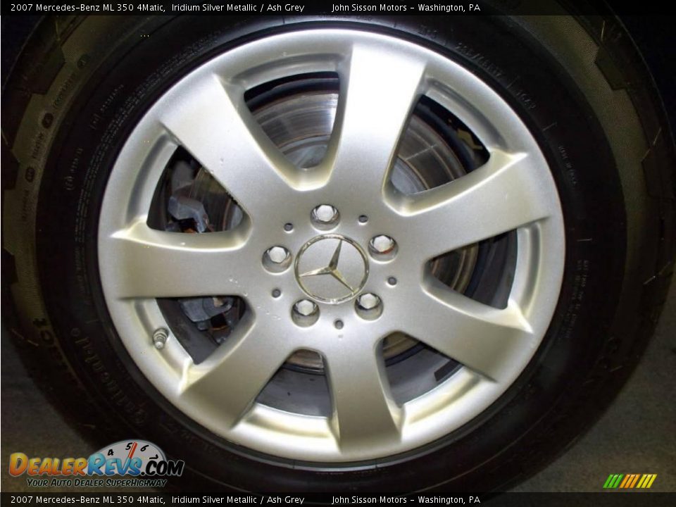 2007 Mercedes-Benz ML 350 4Matic Iridium Silver Metallic / Ash Grey Photo #10