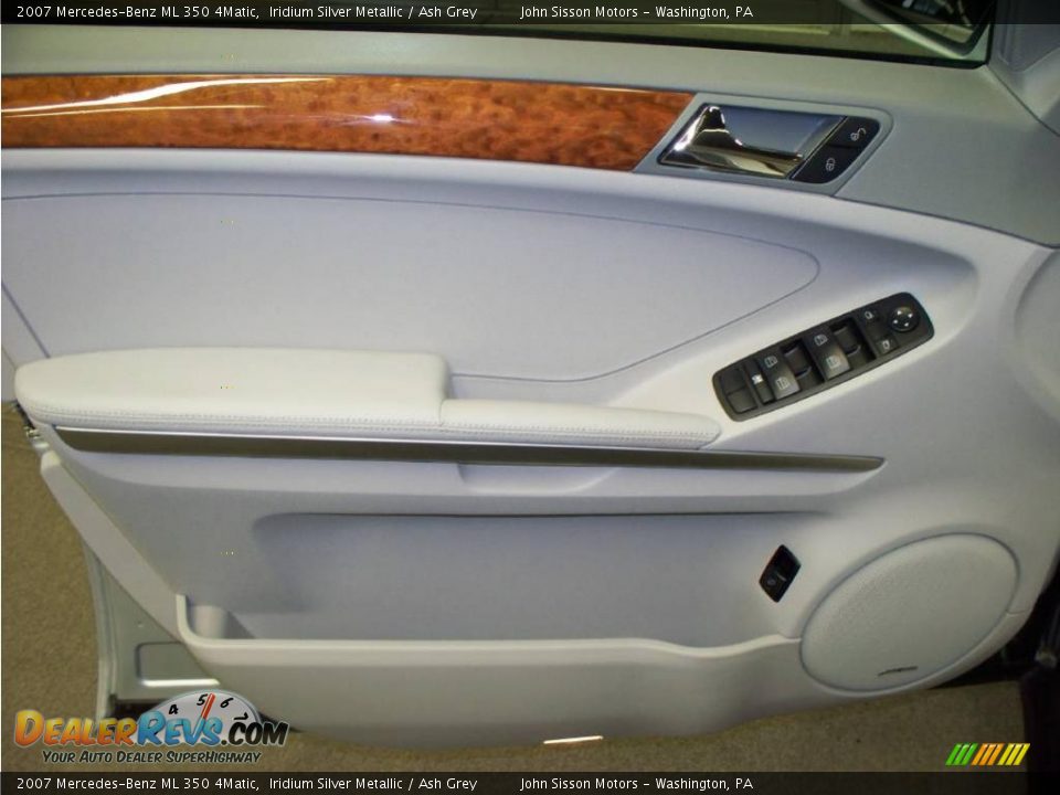 2007 Mercedes-Benz ML 350 4Matic Iridium Silver Metallic / Ash Grey Photo #12
