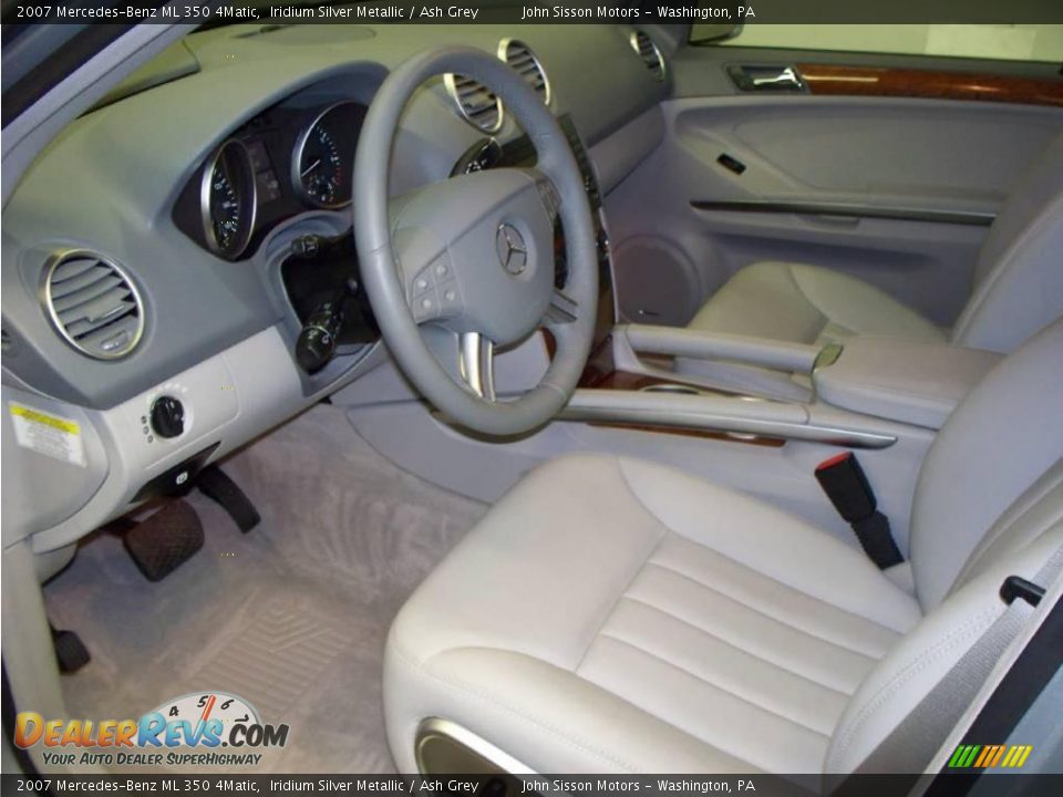 2007 Mercedes-Benz ML 350 4Matic Iridium Silver Metallic / Ash Grey Photo #13