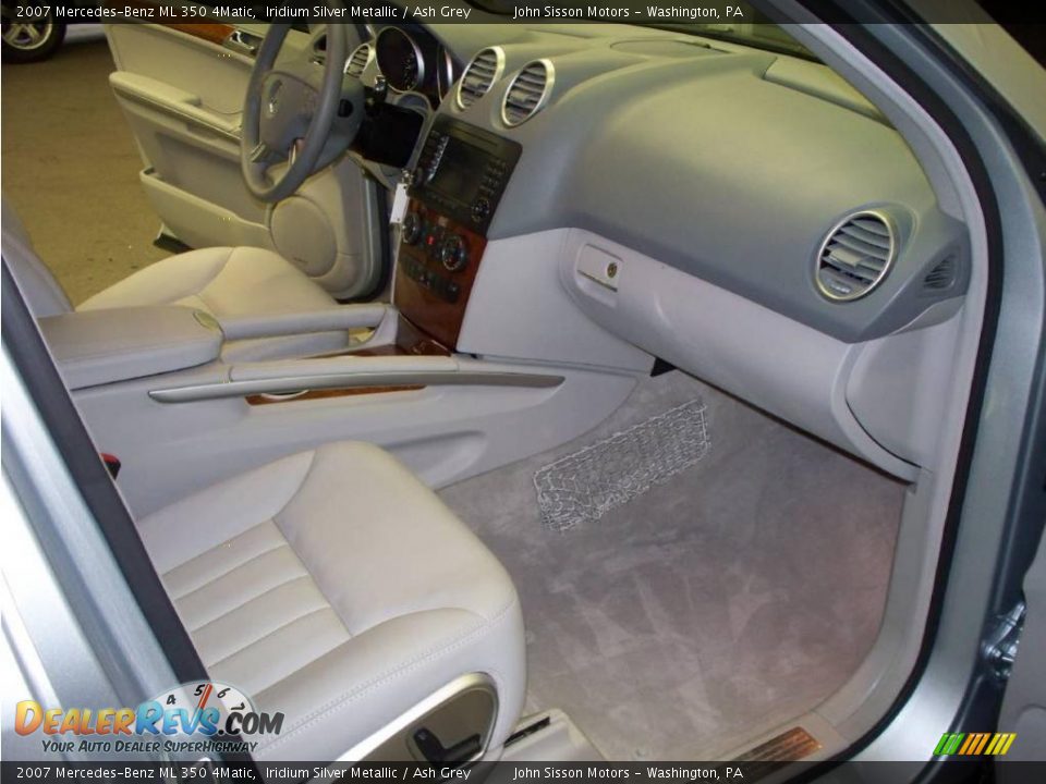 2007 Mercedes-Benz ML 350 4Matic Iridium Silver Metallic / Ash Grey Photo #14