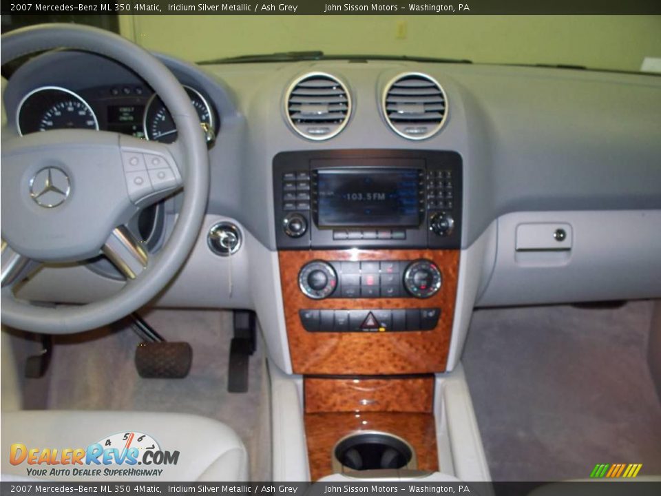 2007 Mercedes-Benz ML 350 4Matic Iridium Silver Metallic / Ash Grey Photo #15