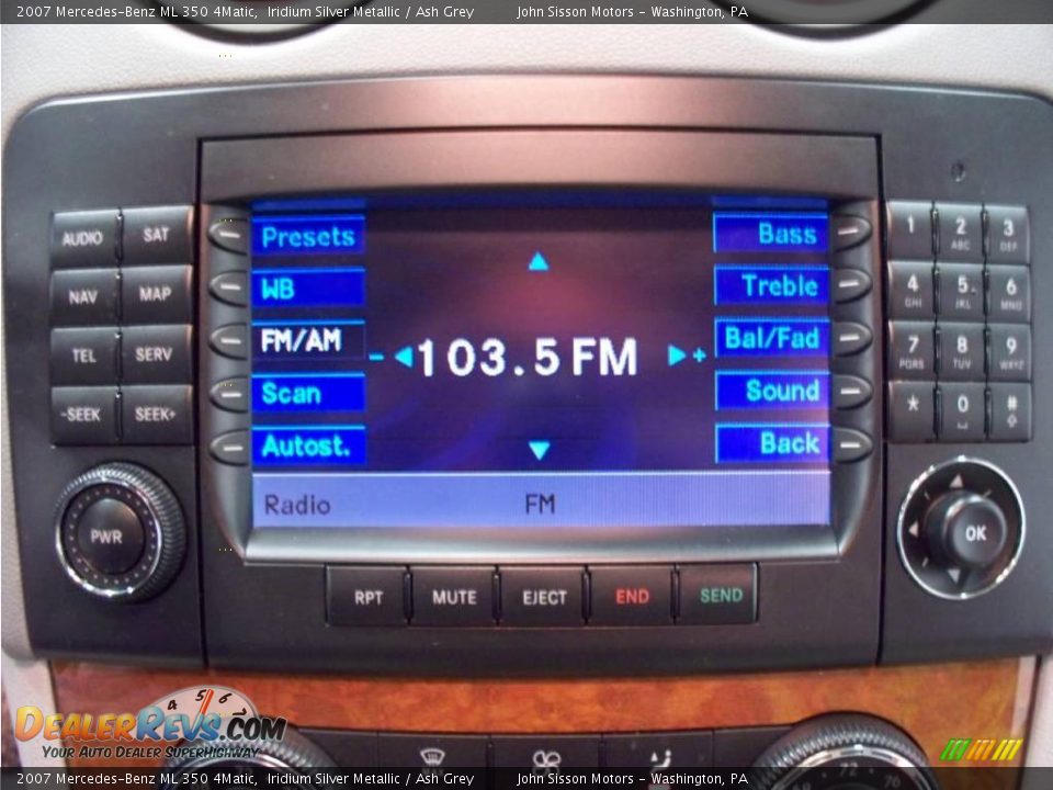 2007 Mercedes-Benz ML 350 4Matic Iridium Silver Metallic / Ash Grey Photo #17