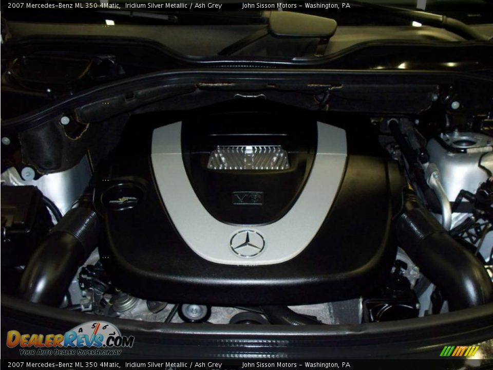 2007 Mercedes-Benz ML 350 4Matic Iridium Silver Metallic / Ash Grey Photo #20