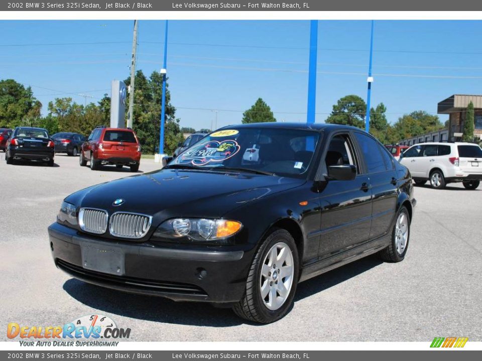 2002 BMW 3 Series 325i Sedan Jet Black / Black Photo #1