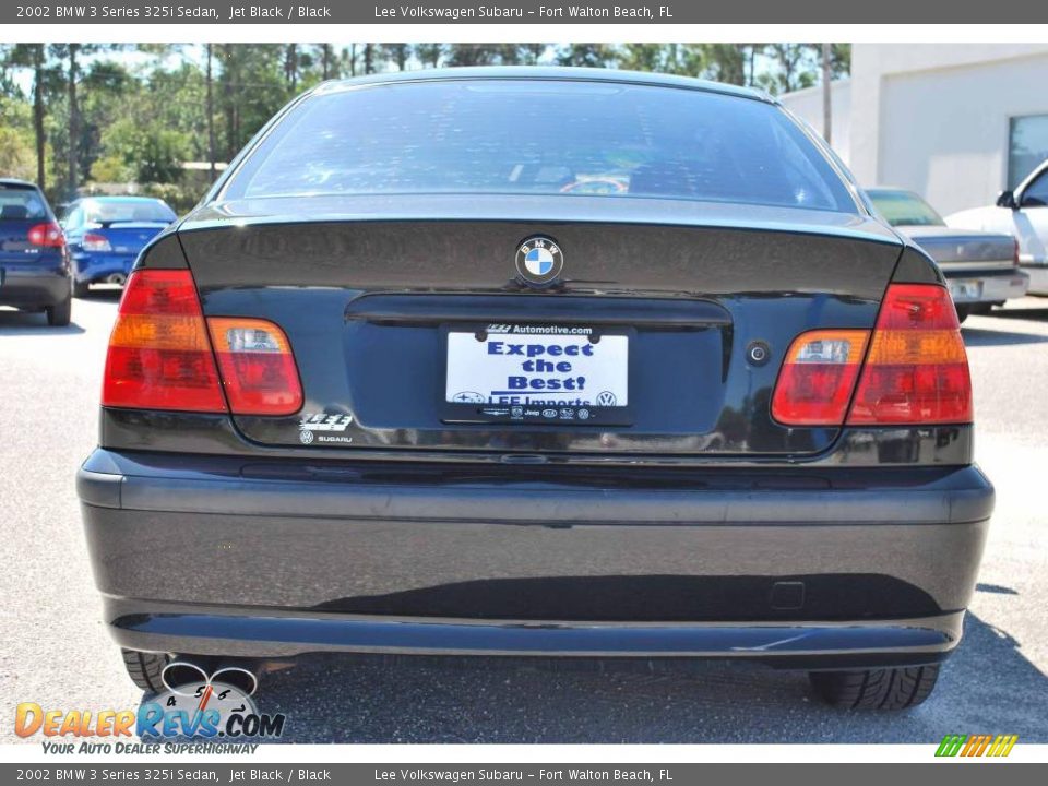 2002 BMW 3 Series 325i Sedan Jet Black / Black Photo #4
