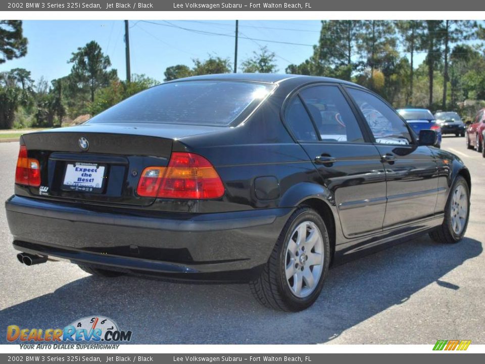 2002 BMW 3 Series 325i Sedan Jet Black / Black Photo #5
