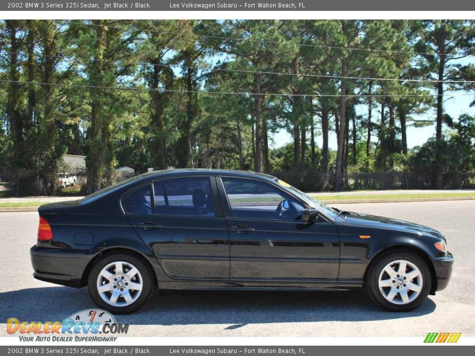 2002 BMW 3 Series 325i Sedan Jet Black / Black Photo #6