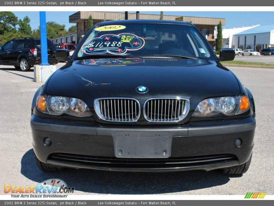 2002 BMW 3 Series 325i Sedan Jet Black / Black Photo #8