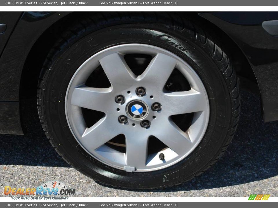 2002 BMW 3 Series 325i Sedan Jet Black / Black Photo #11