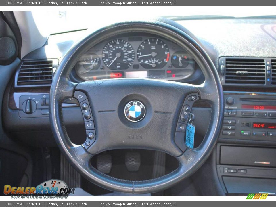 2002 BMW 3 Series 325i Sedan Jet Black / Black Photo #19