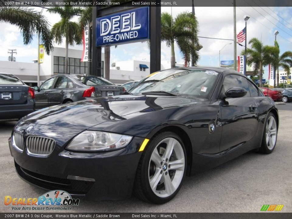 2007 BMW Z4 3.0si Coupe Monaco Blue Metallic / Saddle Brown Photo #1