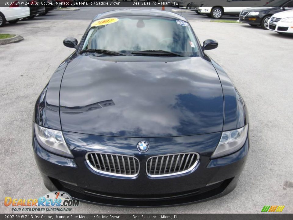 2007 BMW Z4 3.0si Coupe Monaco Blue Metallic / Saddle Brown Photo #13