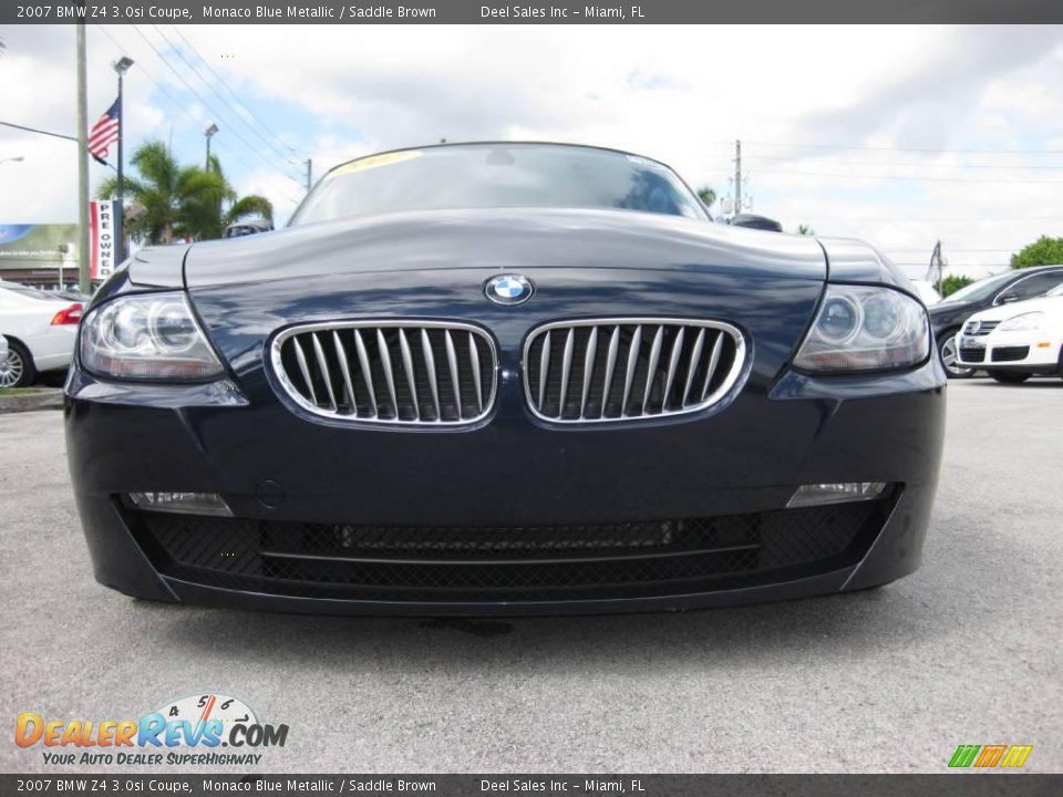 2007 BMW Z4 3.0si Coupe Monaco Blue Metallic / Saddle Brown Photo #14