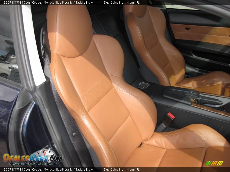 2007 BMW Z4 3.0si Coupe Monaco Blue Metallic / Saddle Brown Photo #19