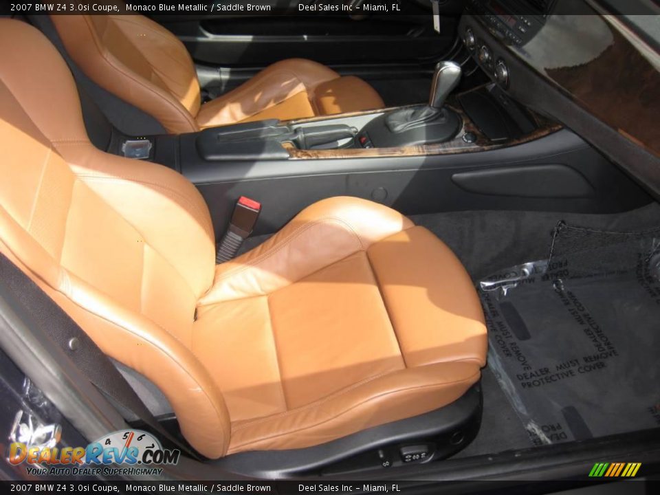 2007 BMW Z4 3.0si Coupe Monaco Blue Metallic / Saddle Brown Photo #20