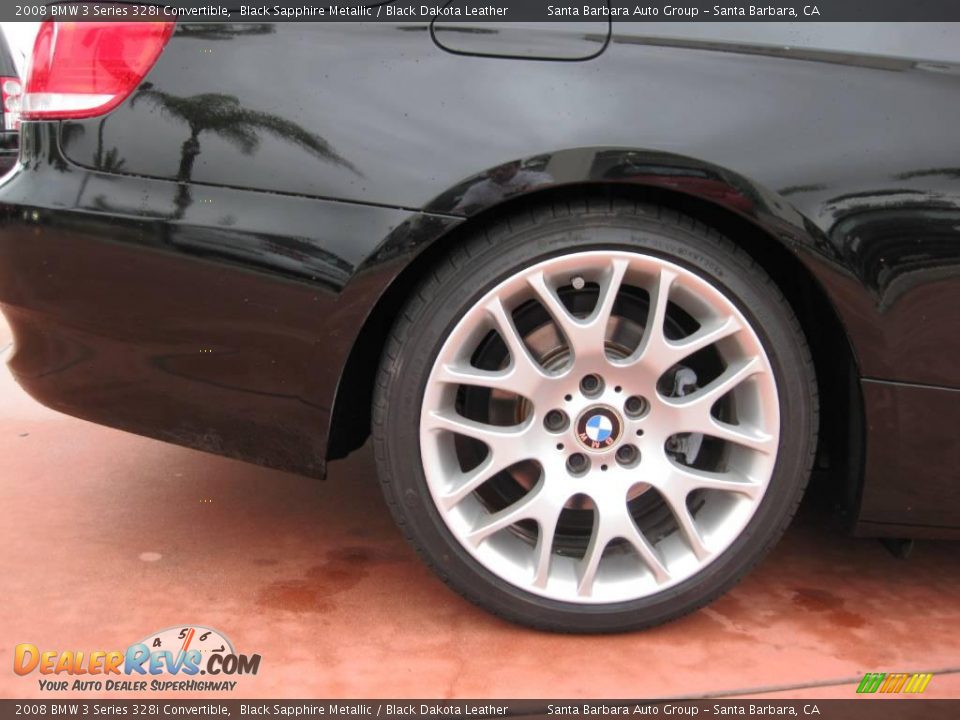 2008 BMW 3 Series 328i Convertible Black Sapphire Metallic / Black Dakota Leather Photo #12