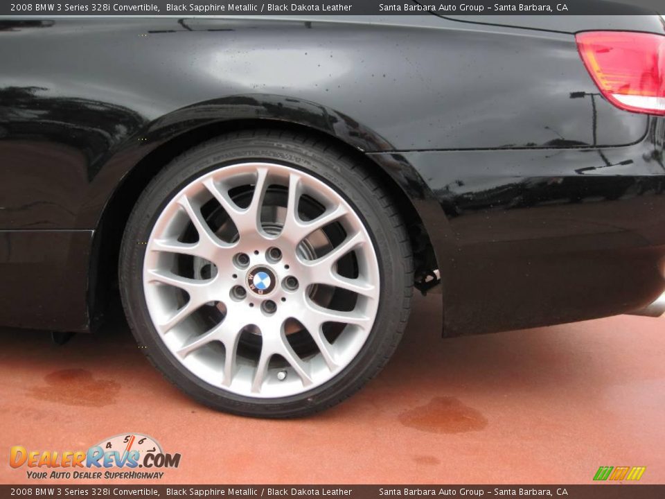 2008 BMW 3 Series 328i Convertible Black Sapphire Metallic / Black Dakota Leather Photo #13