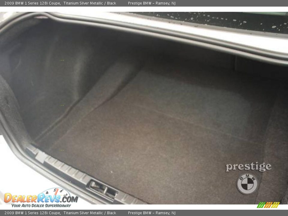 2009 BMW 1 Series 128i Coupe Titanium Silver Metallic / Black Photo #7