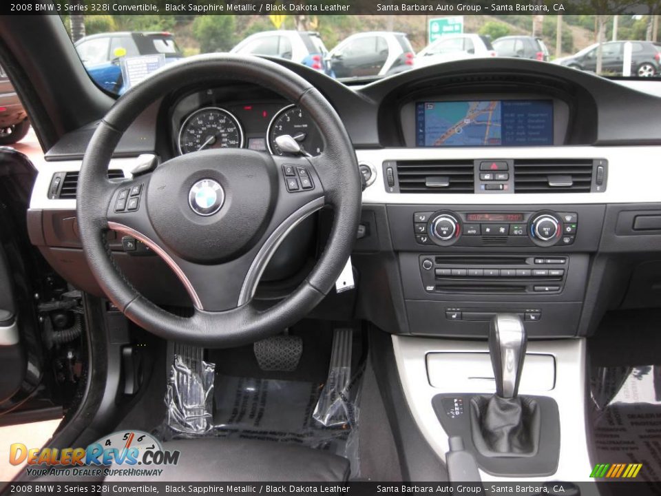 2008 BMW 3 Series 328i Convertible Black Sapphire Metallic / Black Dakota Leather Photo #15