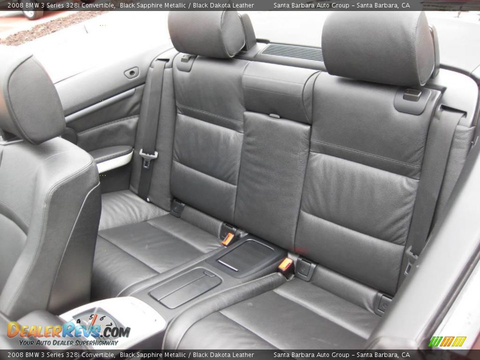 2008 BMW 3 Series 328i Convertible Black Sapphire Metallic / Black Dakota Leather Photo #18