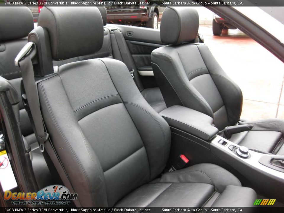 2008 BMW 3 Series 328i Convertible Black Sapphire Metallic / Black Dakota Leather Photo #20