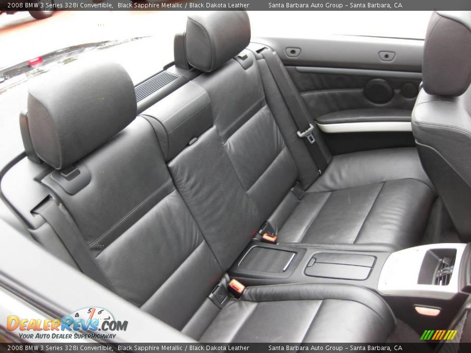 2008 BMW 3 Series 328i Convertible Black Sapphire Metallic / Black Dakota Leather Photo #21